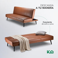 Thumbnail for Sofá Cama Individual Reclinable Plegable de 3 Posiciones