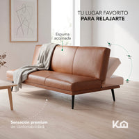 Thumbnail for Sofá Cama Individual Reclinable Plegable de 3 Posiciones
