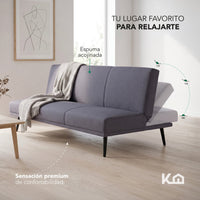 Thumbnail for Sofá Cama Individual Reclinable Plegable de 3 Posiciones