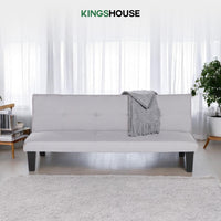 Thumbnail for Sofá Cama Mia Individual Plegable y Reclinable Tapizado Lino