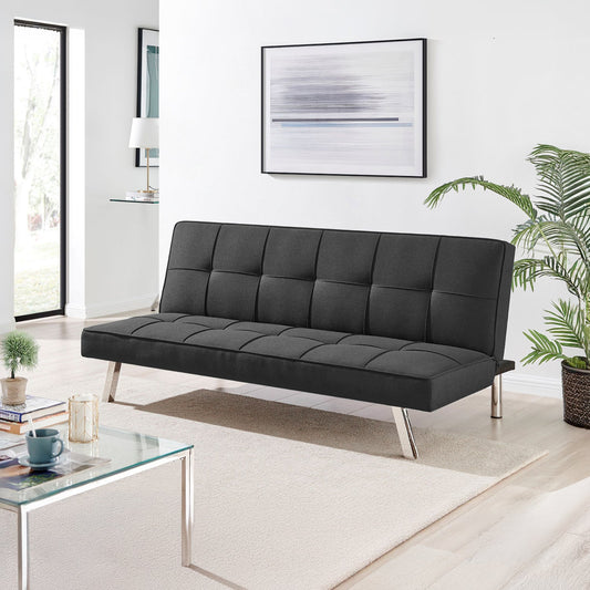 Sofá Cama Plegable Silla Convertible Sillón Sala ModernaSOB-VEGA3-GRI