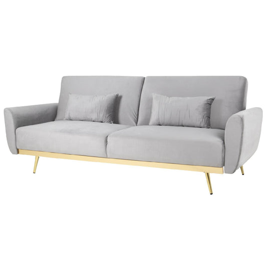 Sofá Cama Silla Sillón Plegable Sala Moderna Velvet + CojínSOFA - LEIA - GRO