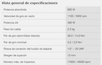 Thumbnail for Taladro Rotomartillo 800 W GSB 20-2 RE 06011A21G0 Bosch