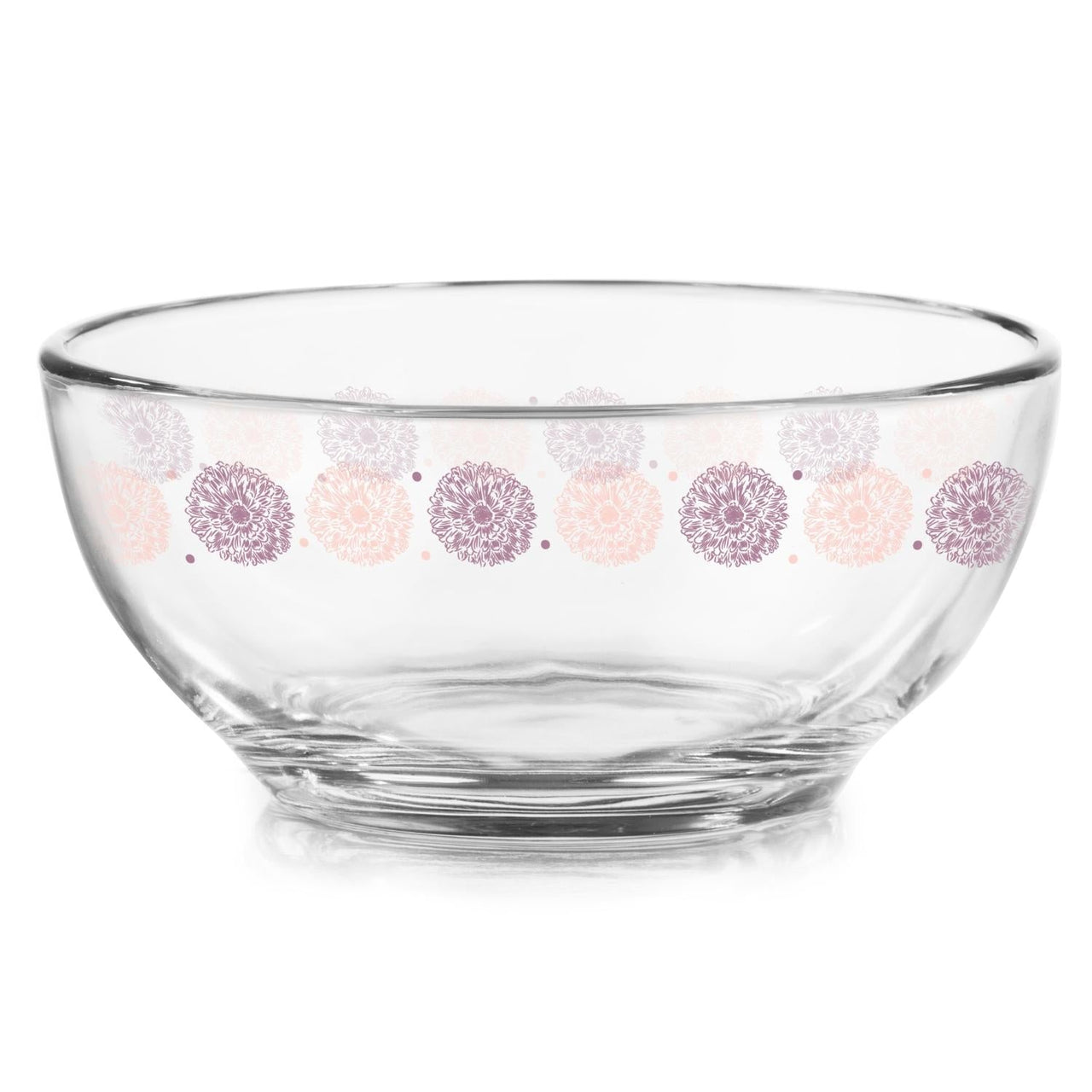 Tazones De Vidrio Con Tapa Plástica Libbey 435ml 4 Piezas