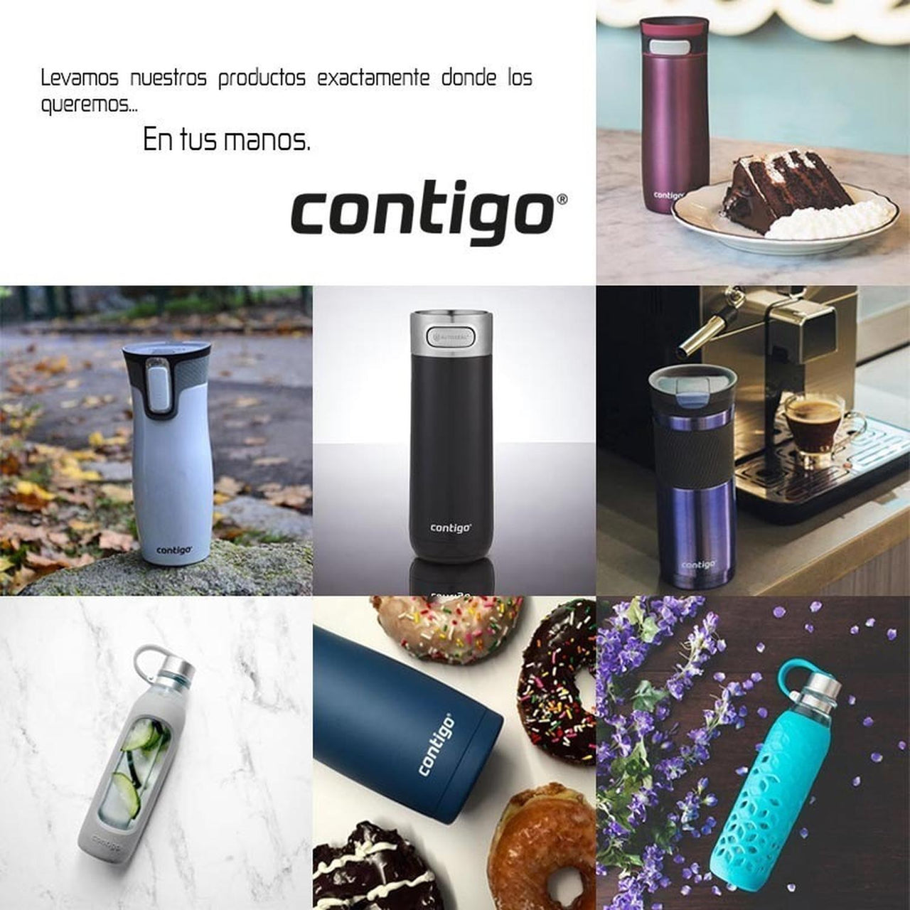 Termo 16 Oz Acero Inox West Loop 2.0 Autoseal 2 Pzs Contigo