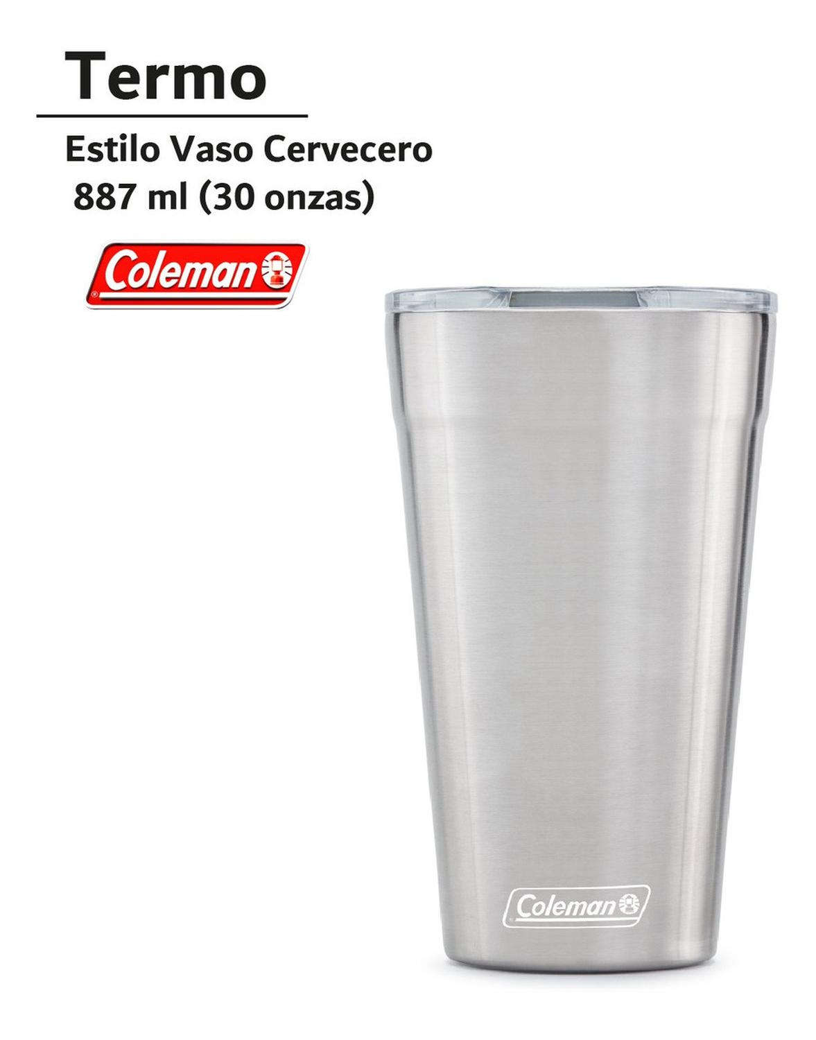 Termo Vaso 30 Oz Acero Inoxidable Cervecero con Destapador  Brew Tumbler Acero 2149795 Coleman
