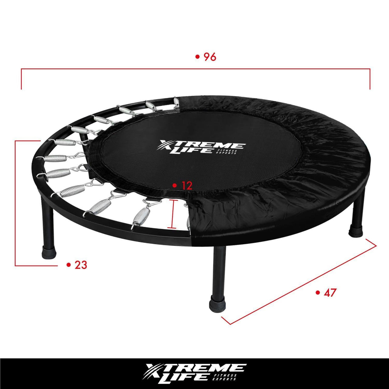 Trampolin Fitness 96cm Brincolin Ejercitador Adulto Gym