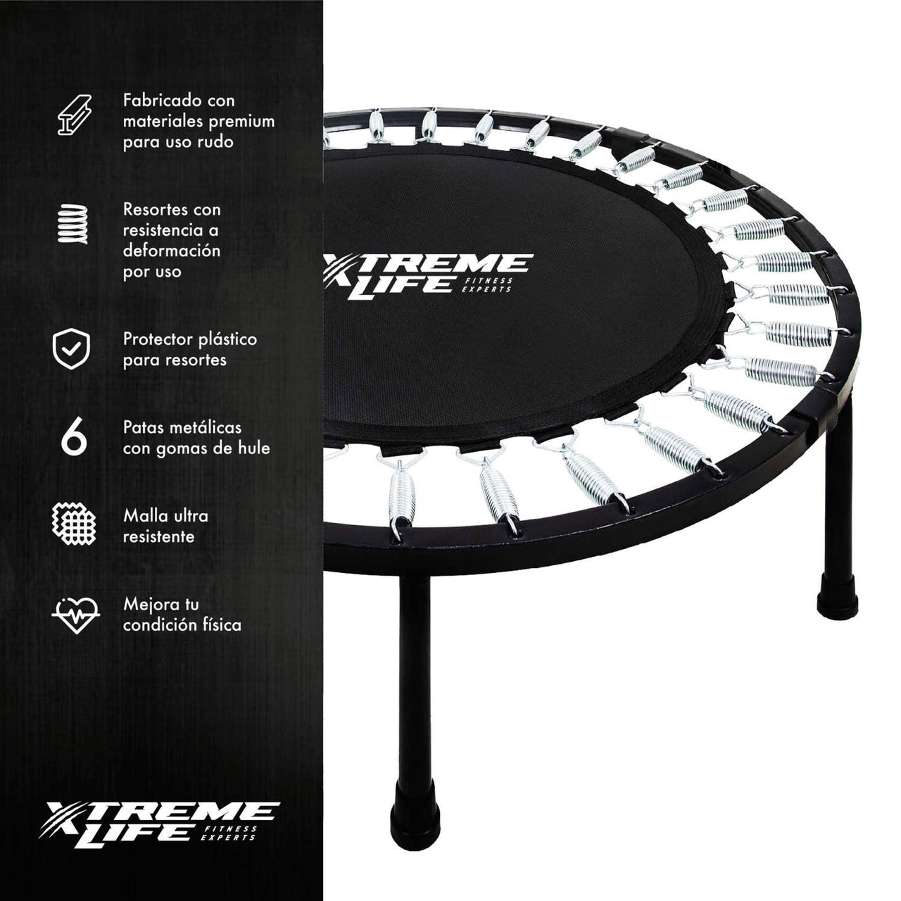 Trampolin Fitness 96cm Brincolin Ejercitador Adulto Gym