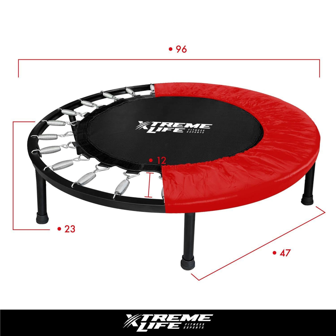 Trampolin Fitness 96cm Brincolin Ejercitador Adulto Gym