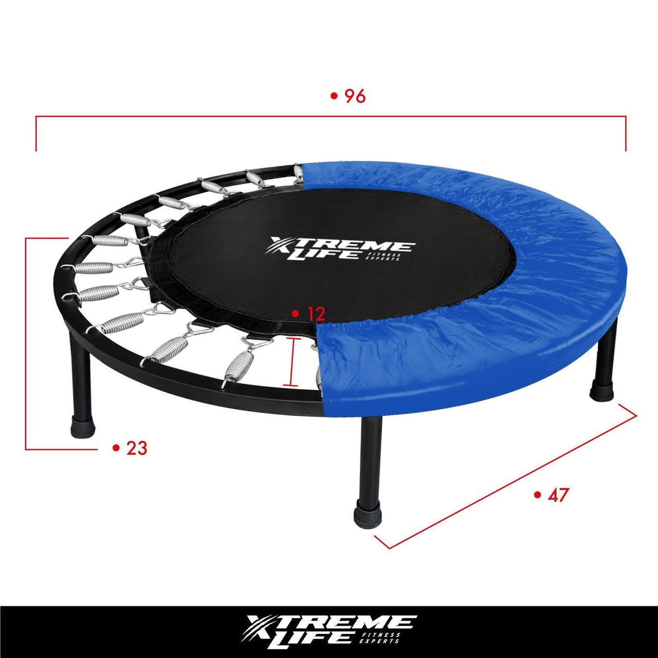 Trampolin Fitness 96cm Brincolin Ejercitador Adulto Gym