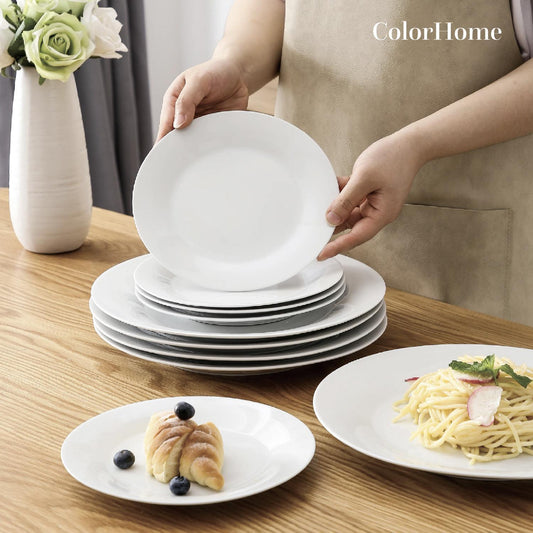 Vajilla 12 Pzas Moderna de Opal Blanca 4 personas KingsHouseOPAL12 - BLA