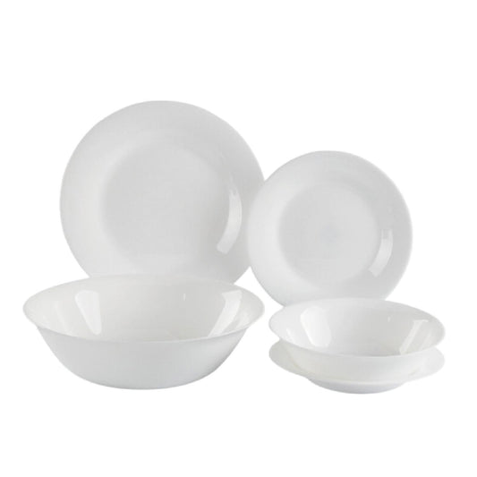 Vajilla Opal 25Pzas Redonda Para 6 Personas Moderna EleganteOPAL25 - BLA