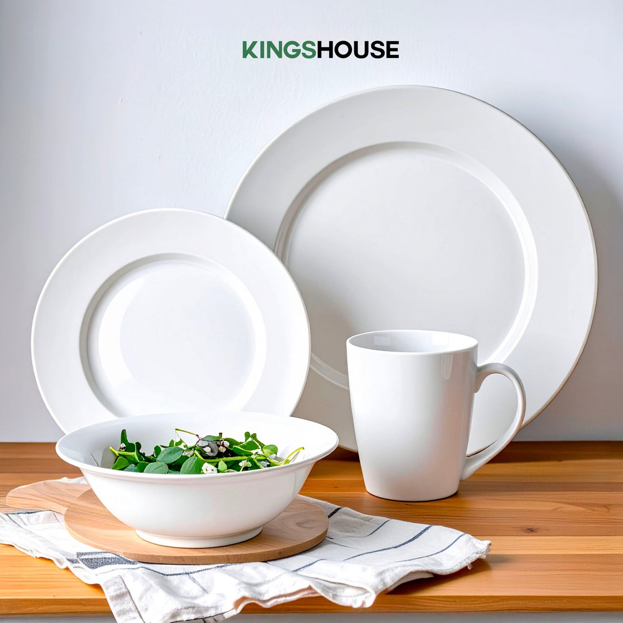 Vajilla Opal De 16 Pzas Redonda 4 Personas Moderna Elegante