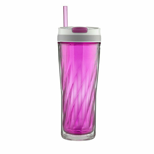 Vaso Flex Tumbler 24oz Autoclose Con Popote Orquidia Contigo72863 - CON