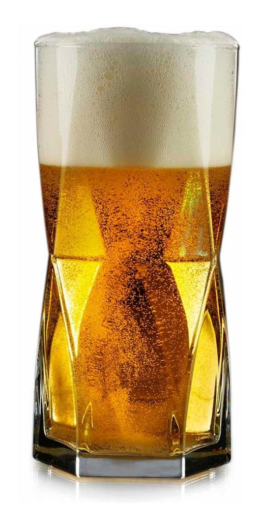 Vasos Rombos Hb 376 Ml 12pzs Vidrio Cerveza Cerveceros Crisa1710860 - LIB