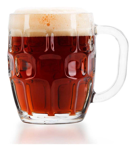 Vasos Tarros Cerveceros Vidrio Bar Cerveza 12pzas Mini Piña1702364 - LIB