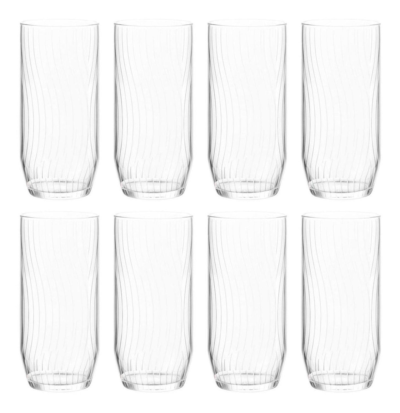 Vasos Vidrio Brisa Hb 455 Ml 8 Pzs Cocina Beber Hogar Crisa