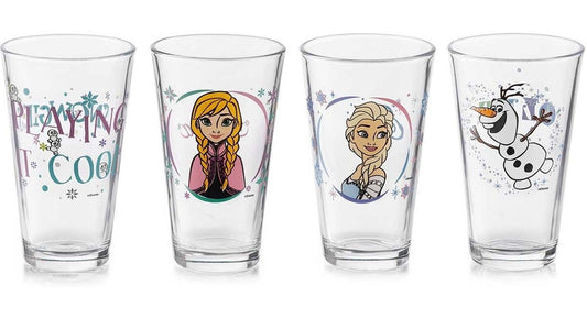 Vasos Vidrio Frozen 324ml Juego 4 Pzas Bebida Niñas Libbey1715500-LIB