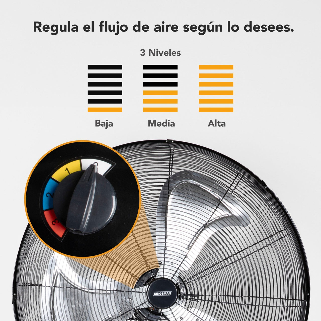 Ventilador Pedestal Industrial 30 Pulgadas De Pie Kingsman