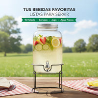 Thumbnail for Vitrolero Dispensador de Agua 8L Tapa Hermética Base Metal