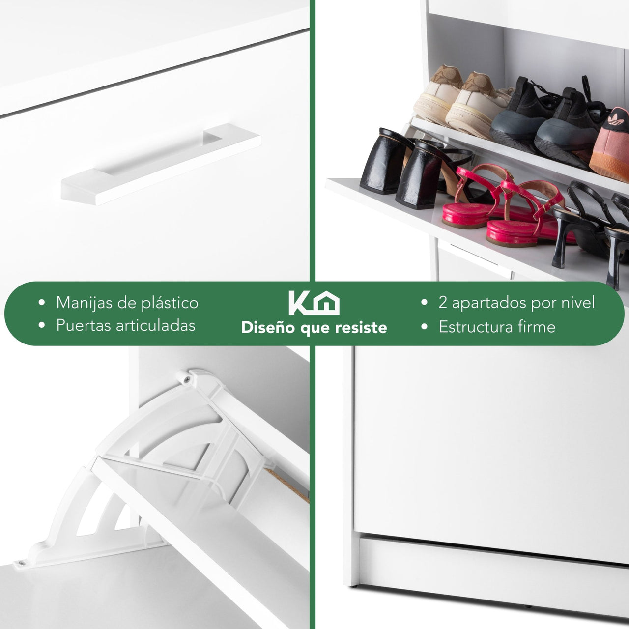 Zapatero Organizador Zapatera De Madera 18 Pares 3 Niveles