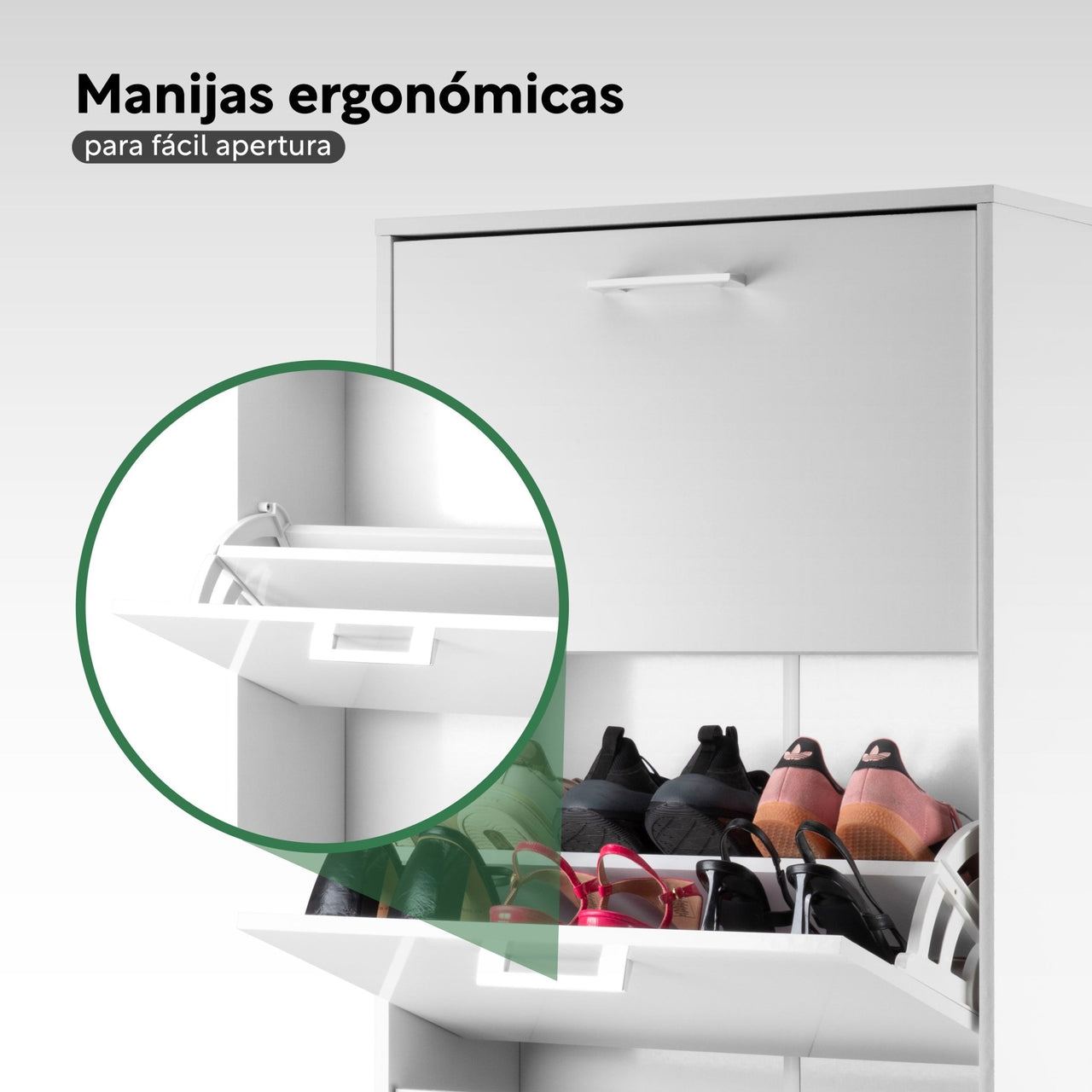 Zapatero Organizador Zapatera De Madera 18 Pares 3 Niveles